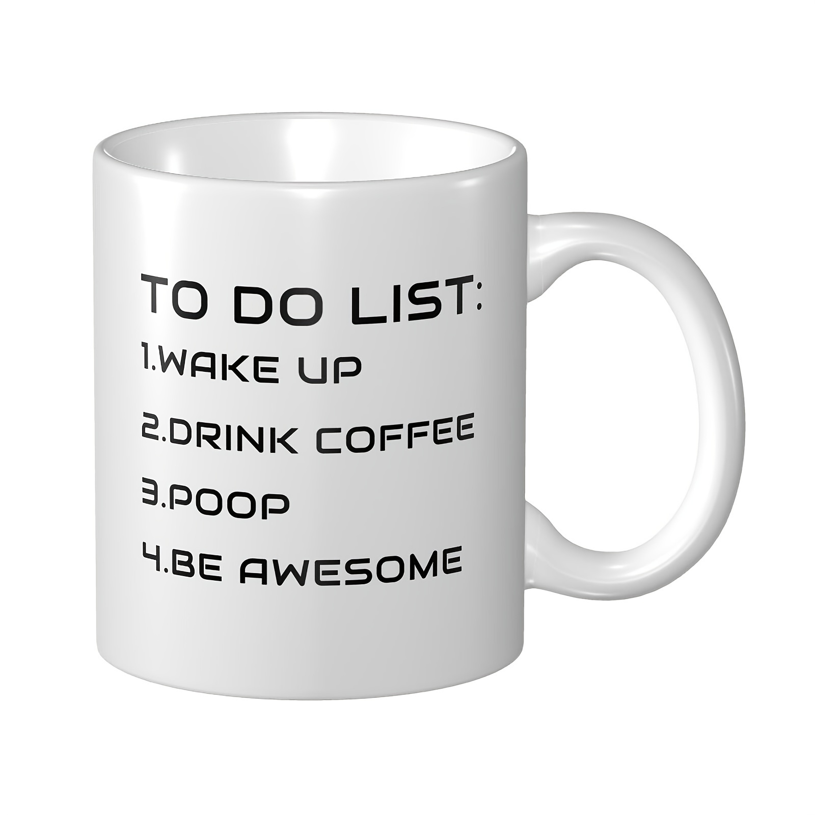 Funny Mugs With Sayings to Do List Coffee Mug Funny Gift for