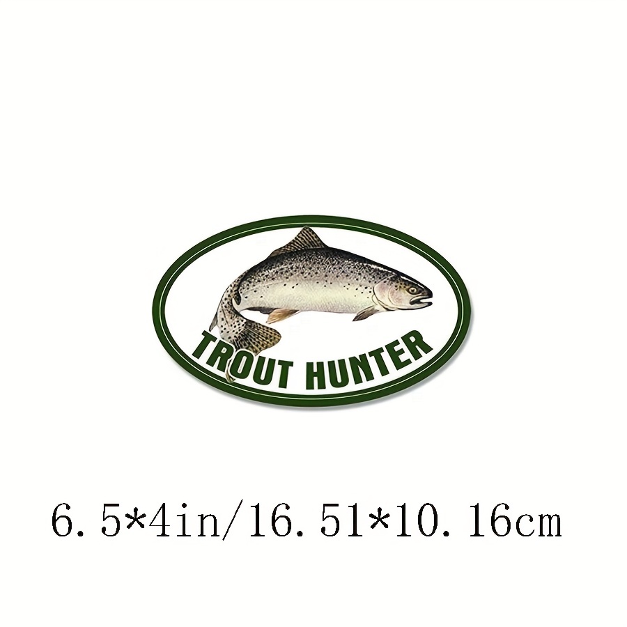 Funny Fish Sticker Salmon Sticker Trout Decal Boat Fly Fishing