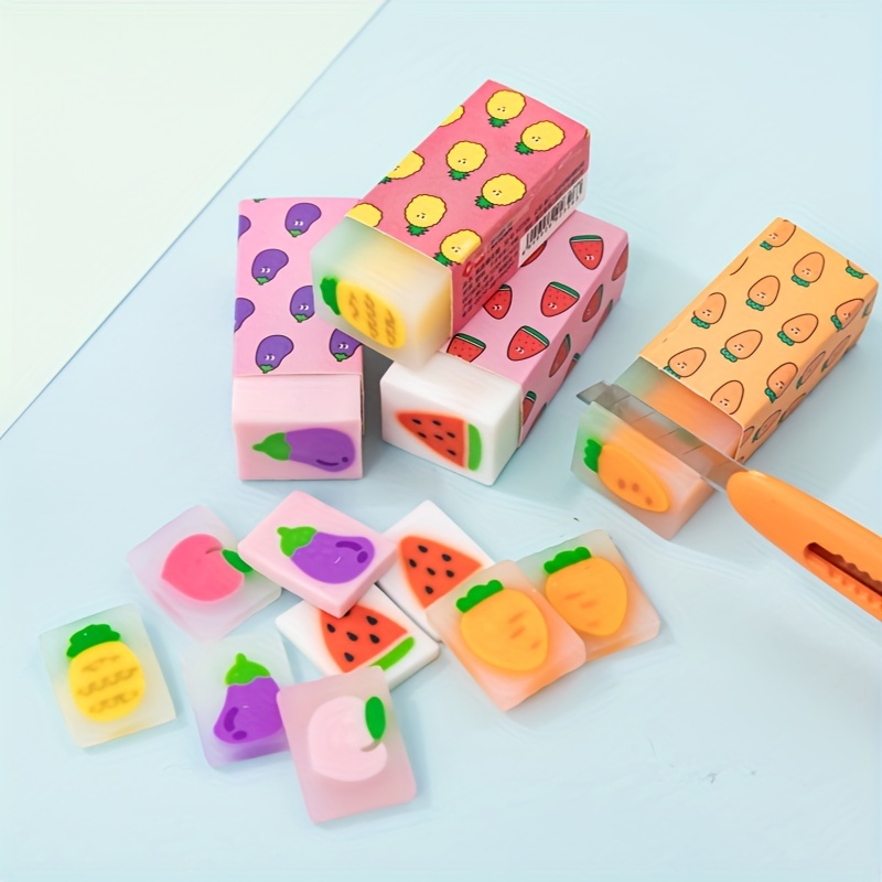  300PCS Assorted Mini Novelty Pencil Erasers for Kids,Fun Cute  Bulk Fruit Animals Collection Erasers for Classroom Student Prize Homework  Awards Party Gifts School Supplies : Office Products