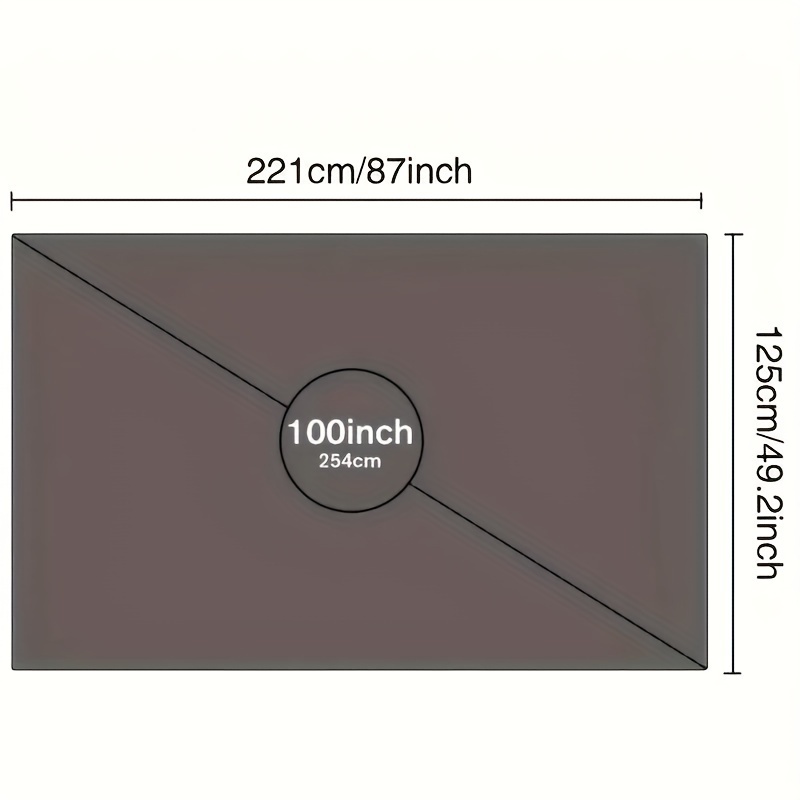 Tela para proyector 4k HD plegable, cortina para pantalla de cine en casa,  cortina de proyección