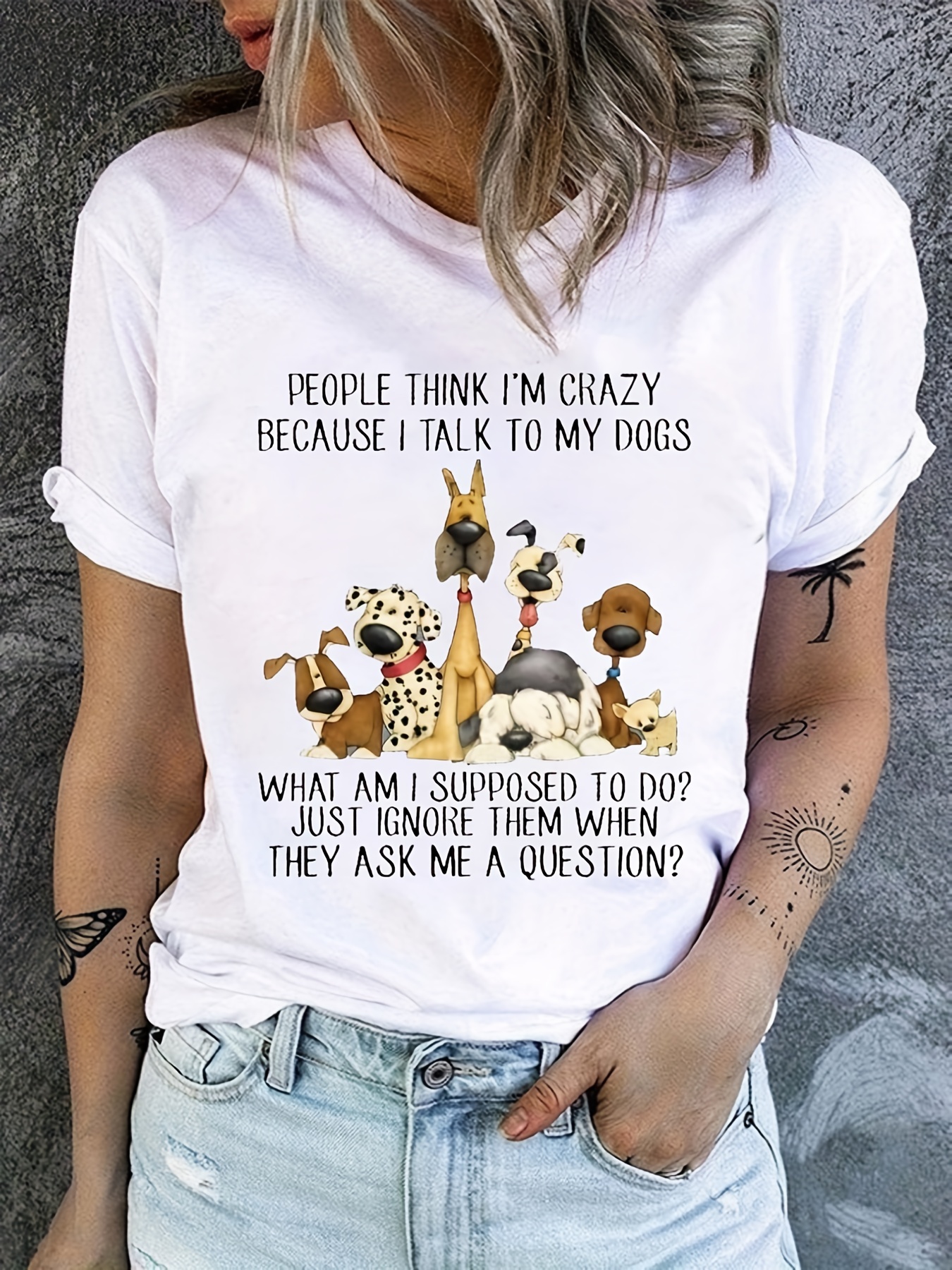 Funny Dog Shirts For Women - Temu