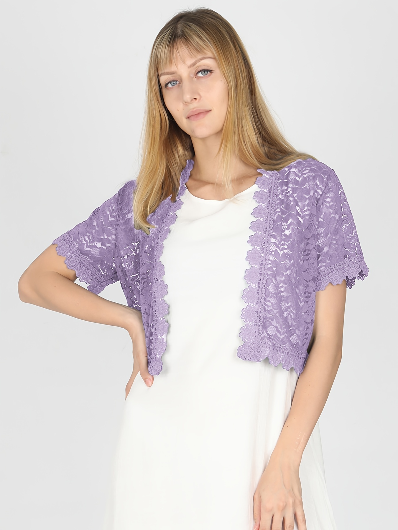 Lilac lace outlet bolero