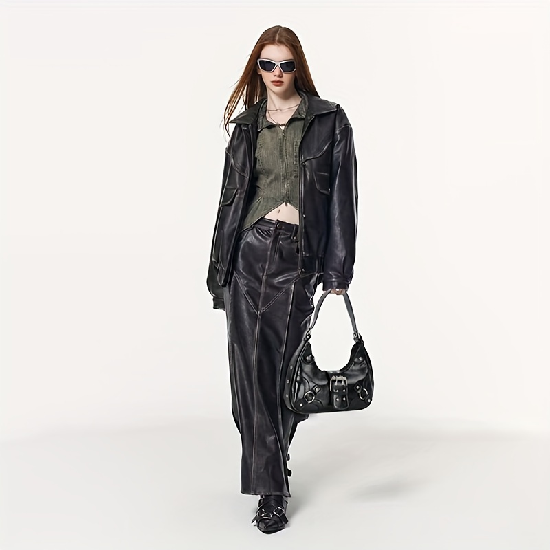 Trendy Punk Style Crossbody Bag Fashion Y2k Shoulder Bag - Temu