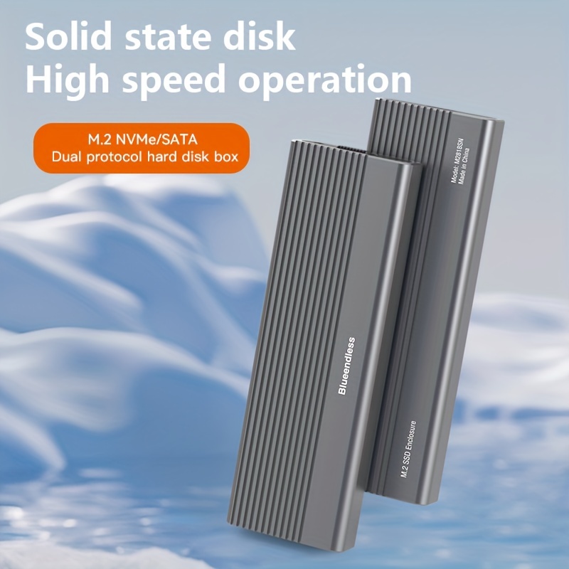 iDsonix Boîtier SSD M.2 NVMe SATA Adaptateur[sans Outil