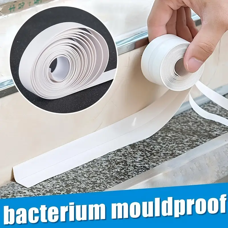 Kitchen Bathroom Shower Waterproof Mould Proof Tape Sink Bath Sealing Strip  Tape Self Adhesive Waterproof Adhesive