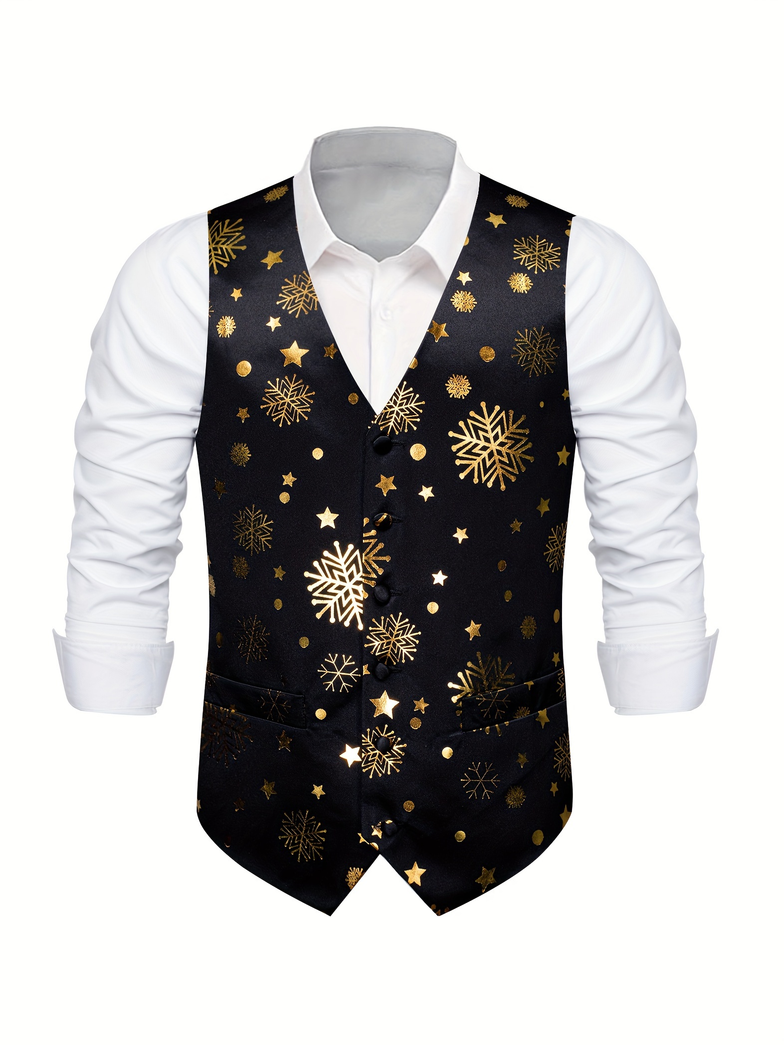 Mens christmas hot sale suit vest