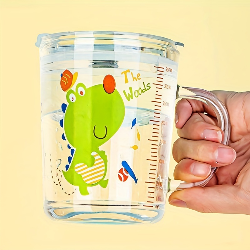 Cute Cartoon Glass Water Cup With Lid, Straw, And Handle - Heat Resistant  Drinking Cup For Summer And Winter - Perfect For Home And Kitchen Use - Temu