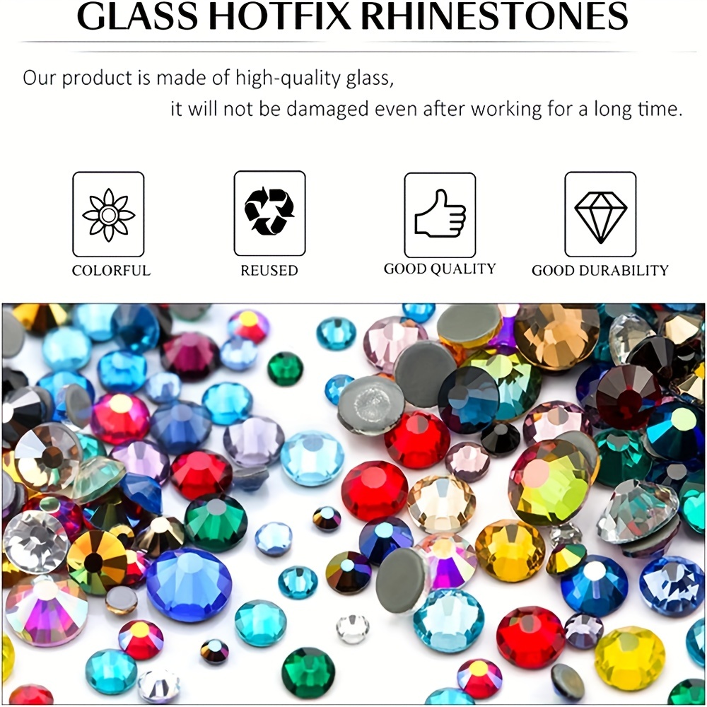 Hotfix Rhinestones Bulk Flatback Crystal Rhinestones - Temu