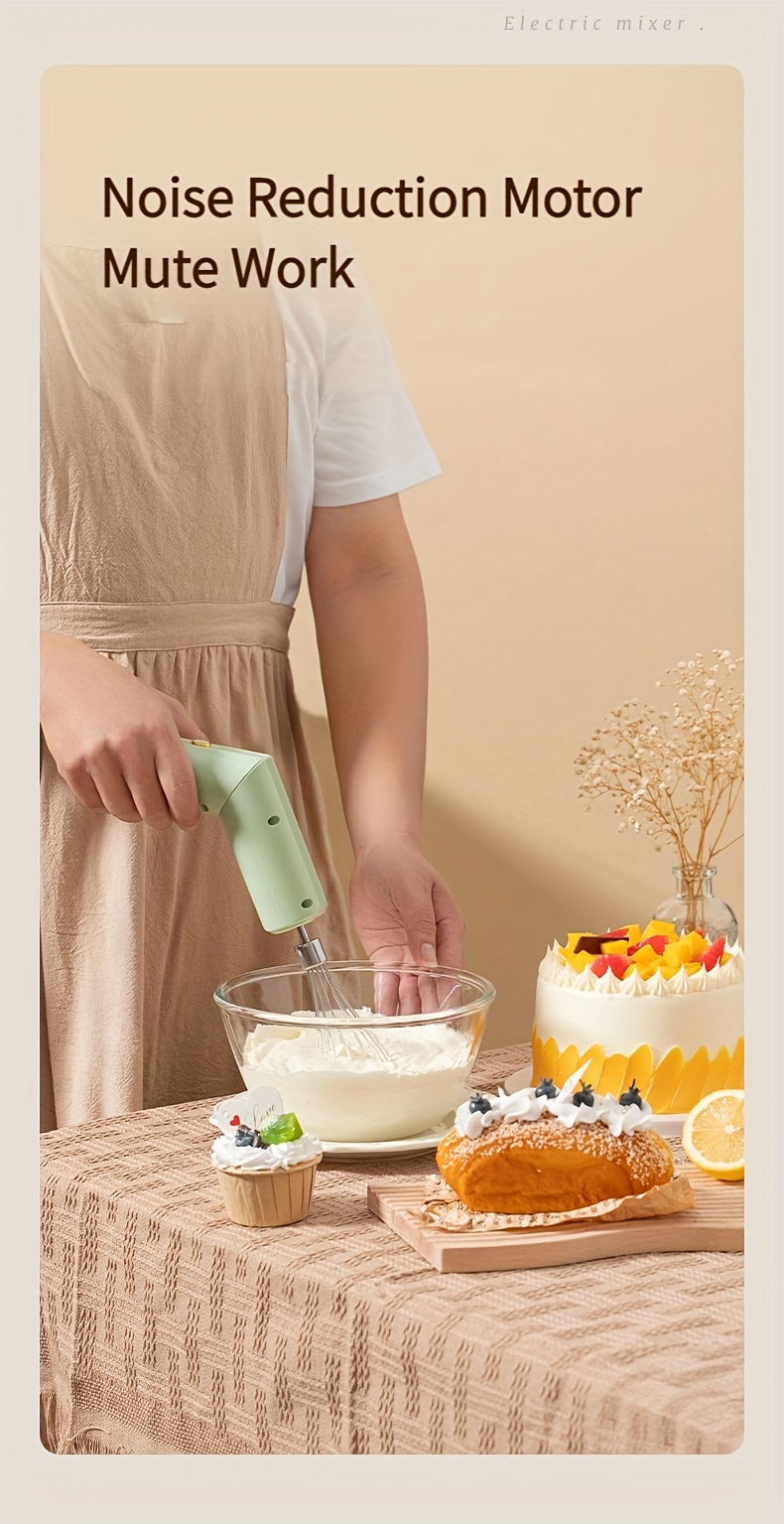 Folding Electric Egg Beater 3 Speeds Milk Frother Portable - Temu