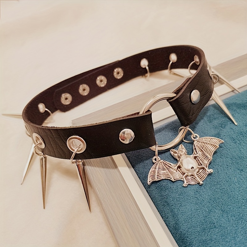 Sexy Lovely Cat Charm Choker Necklaces PU Leather Neck Strap