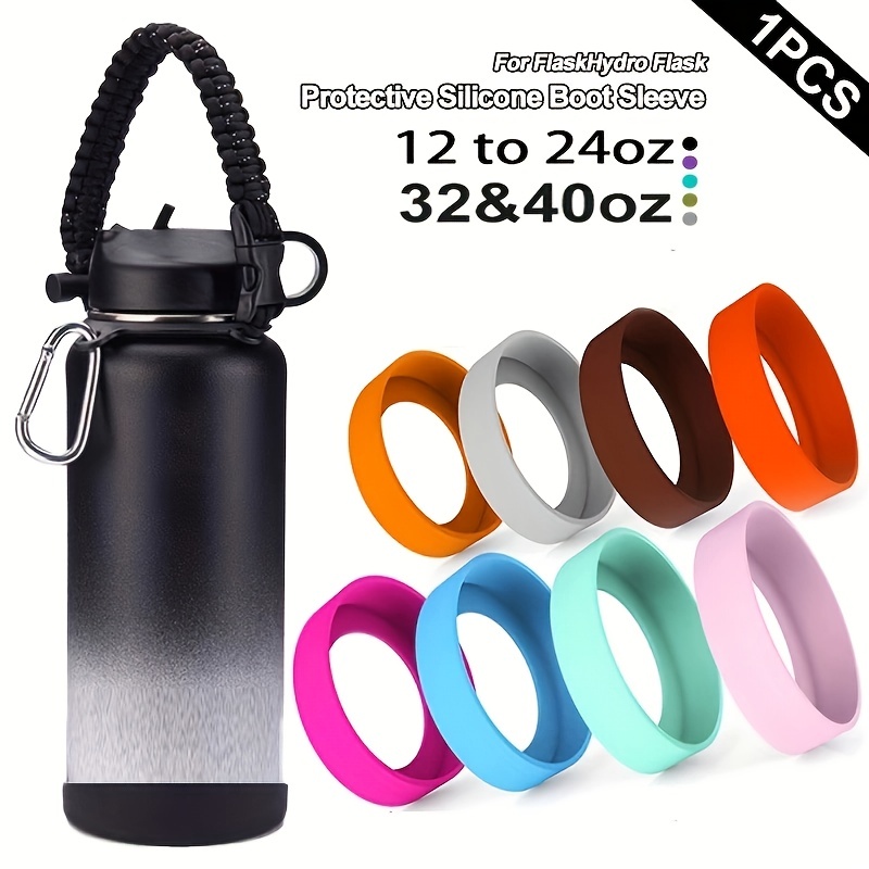Flaskars Protective Silicone Boot for 12oz-40oz Hydroflask/Stanley Water  Bottles Tumbler Anti-Slip Bottom Sleeve Cover Bumper - AliExpress