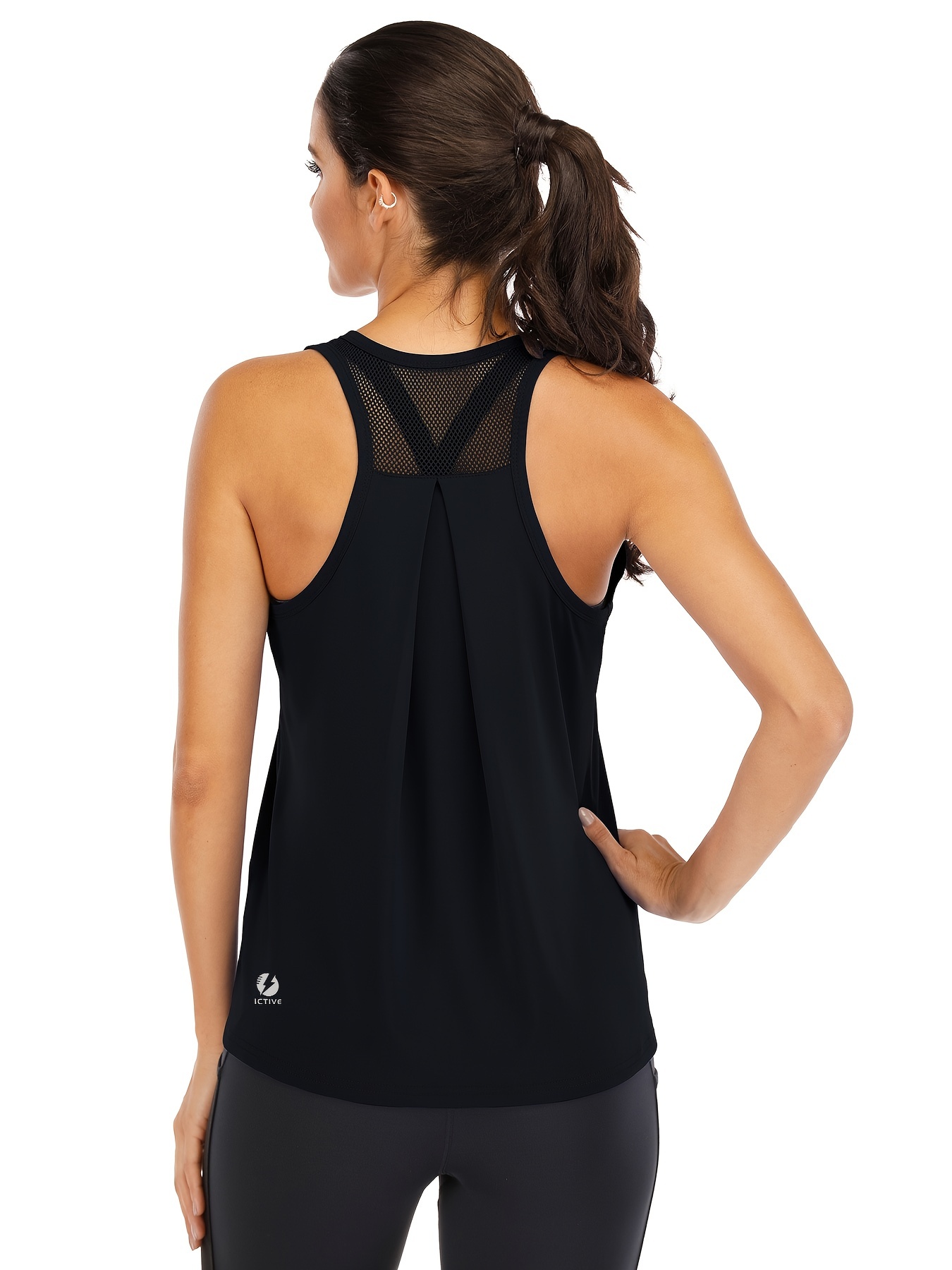 Solid Workout Tank Top Stretchy Racer Back Workout Fitness - Temu