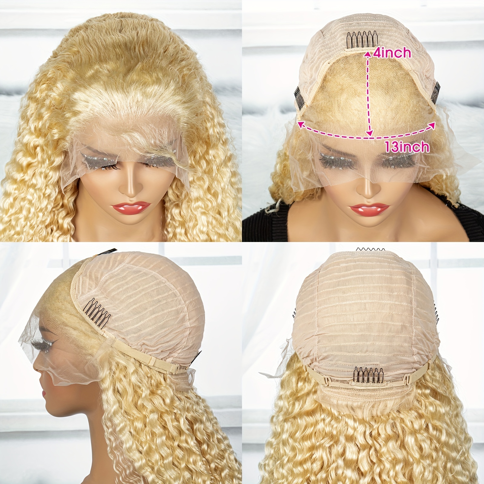 10a 613 Lace Front Wig Human Hair - Blonde Wig Human Hair - 613