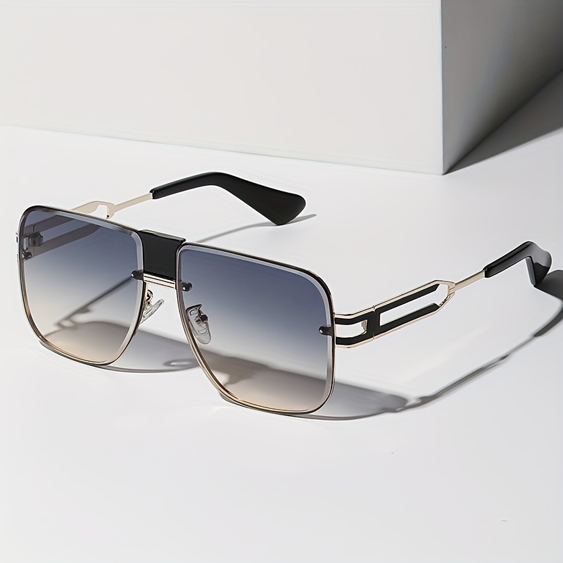 Large Frame Black Sunglasses - Temu