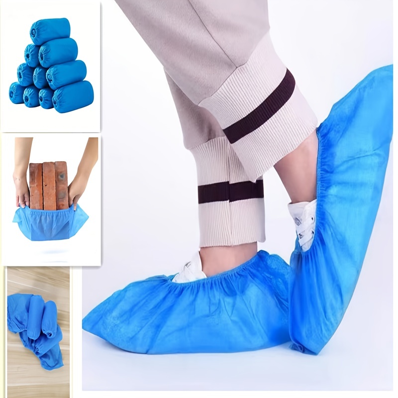 8/*/80pcs (4/10/25/40 pairs) Disposable Non-woven Stretchable Shoe Covers,  Anti-slip, Durable, Waterproof, Prevent Floor Scratches, Suitable for M