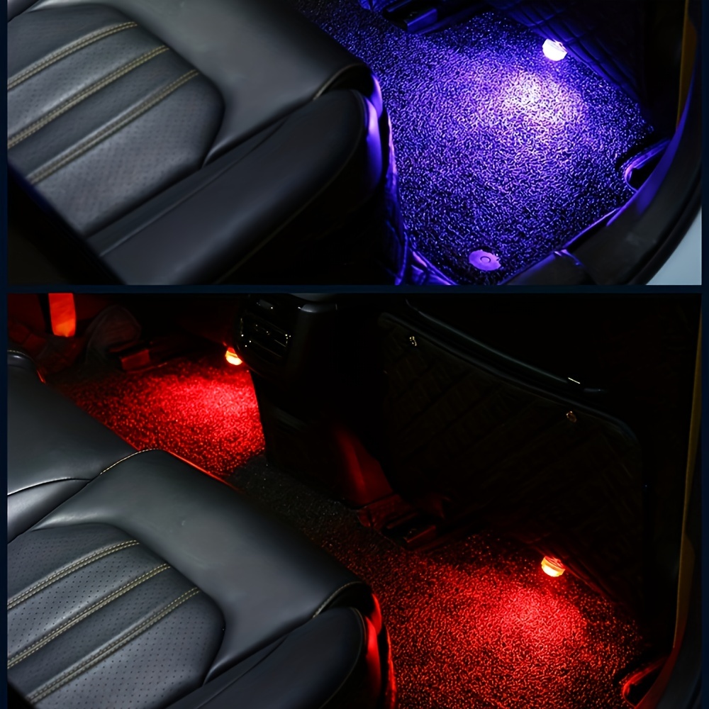 Lumière Ambiante Intérieure De Voiture LED Sans Fil Colorée Avec  Télécommande Et Batterie - Parfaite Pour La Décoration De Lampe D'ambiance  De Toit Et