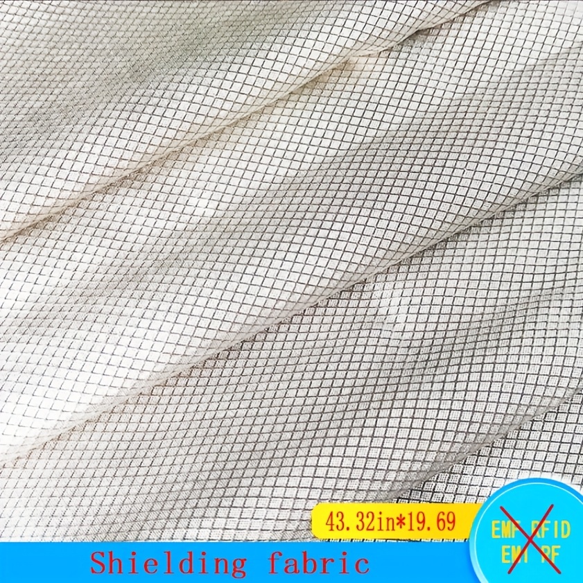 Silver Fiber RFID Shielding Fabric Anti Radiation Electromagnetic  Conductive Grounding for DIY Maternity Dress Soft Fabric (0.5MX1.5M)