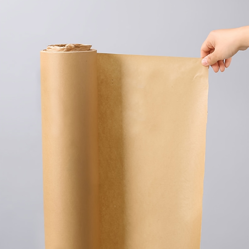 Papier de soie kraft de 30 m x 30 cm, rouleau de papier kraft, rouleau  d’emballage en papier brun
