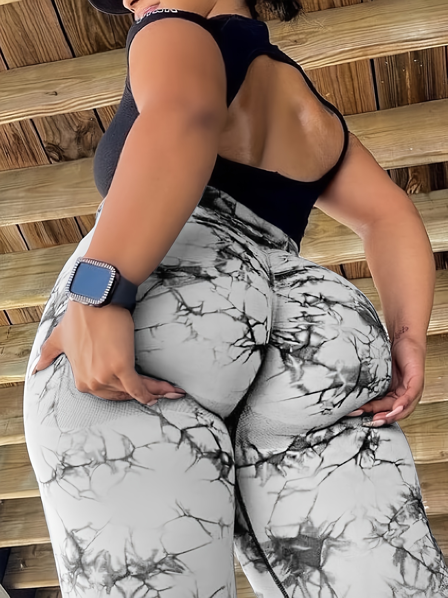 Shaping Yoga Pants Women Booty Lift Activewear Black Gray Apparel