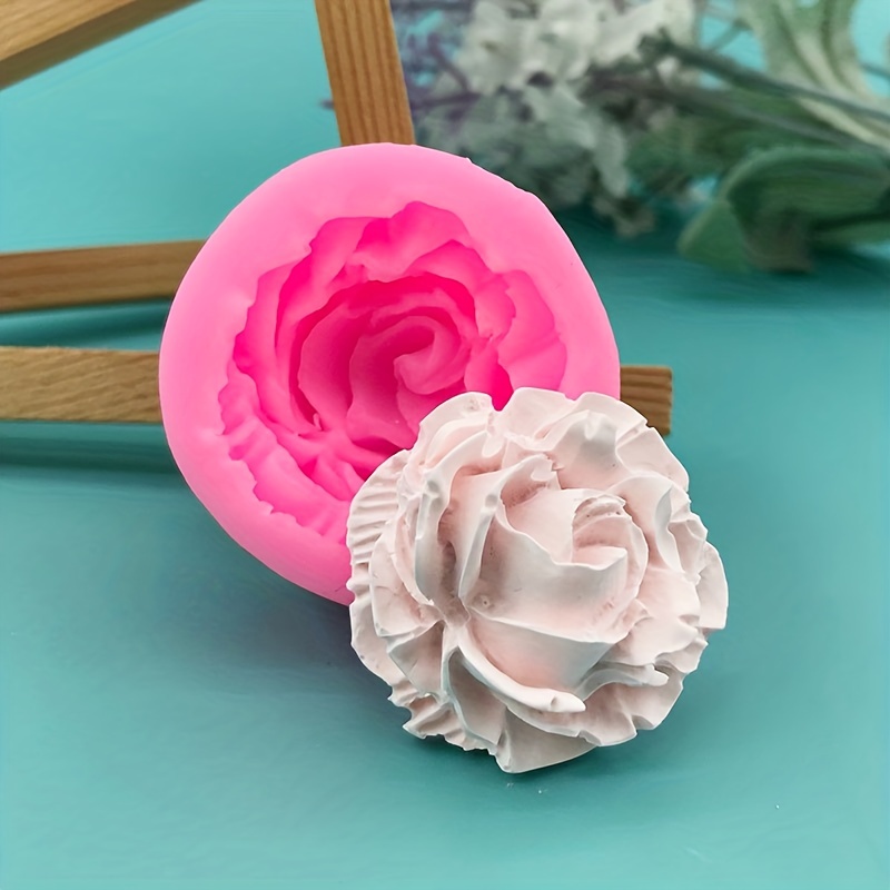 Rose Flower Silicone Mold 3d Fondant Mold For Diy Pudding - Temu