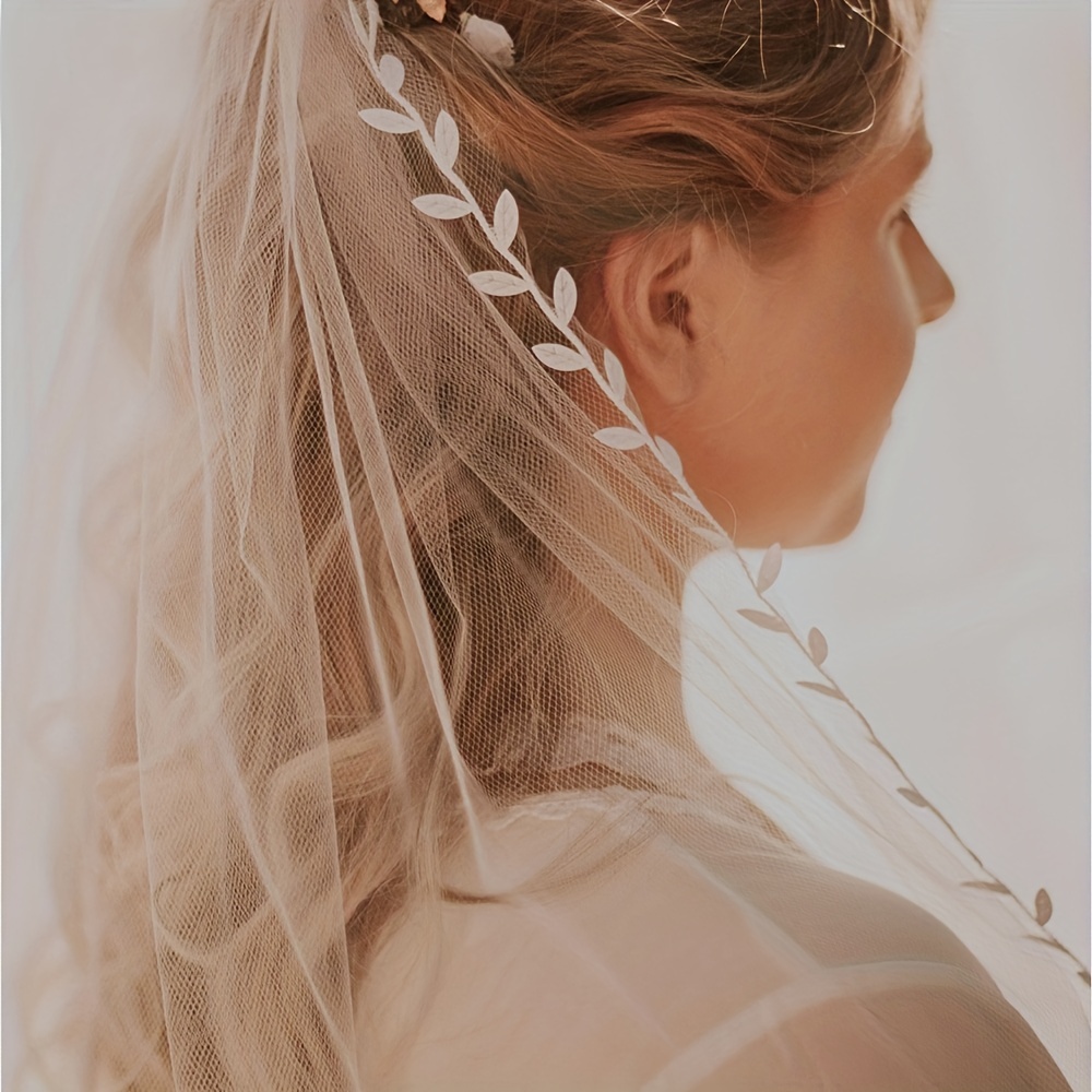 Fil cheveux mariée perles ivoire ou blanches