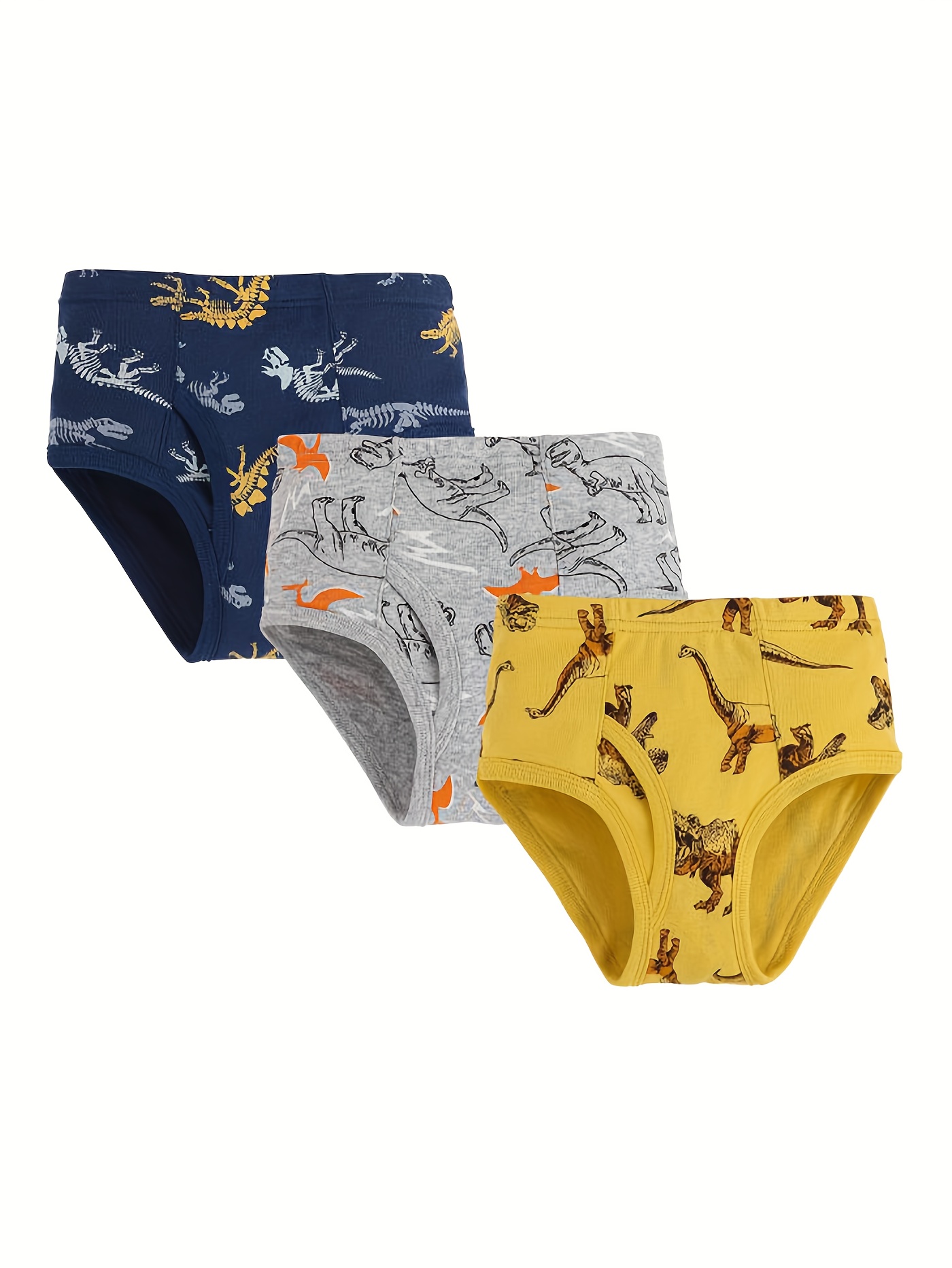 Toddler Boys Briefs Full Cartoon Tractor/ Dinosaur Print - Temu