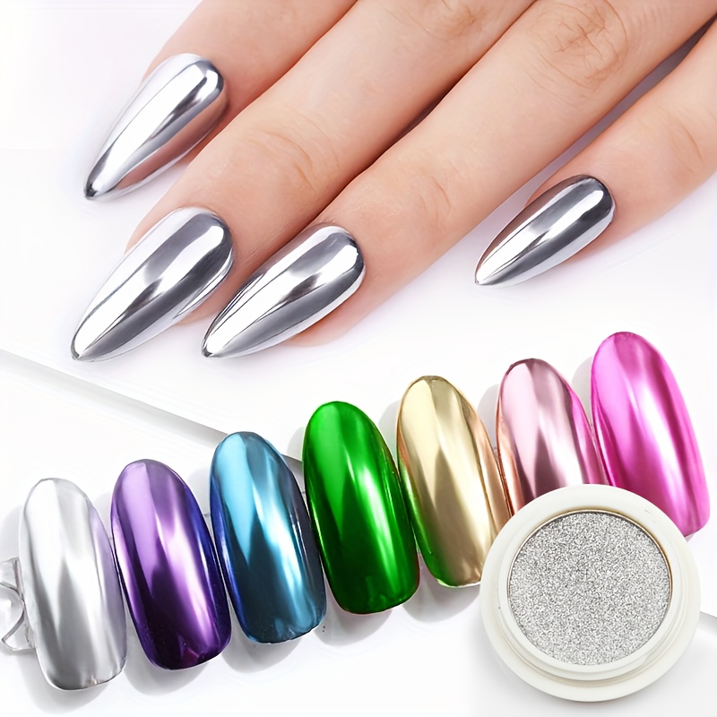 16/23 Colors Metallic Chrome Nail Powder Set Y2K Magic Mirror Decor Rubbing  Glitter Pigment Flakes Manicure Accessories LAMCB