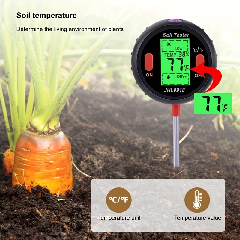 3-in-1 High-precision Soil Detector, Humidity Meter, Ph Value, Ph Value,  Flowers And Plants For Household Use - Temu