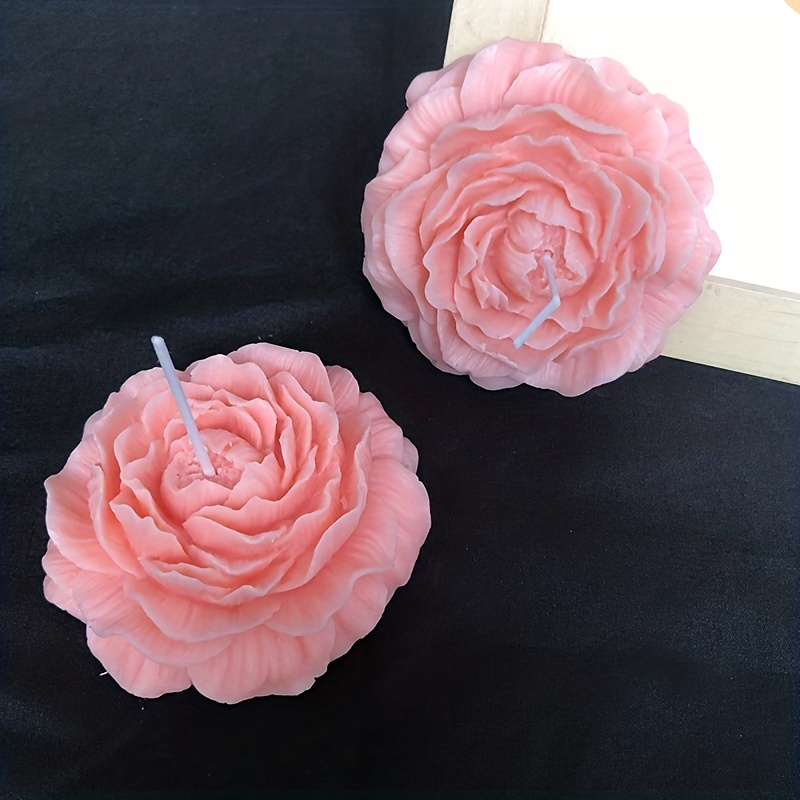 1pc Rose Bud Silicone Mold For Diy Candle, Plaster, Clay Crafts