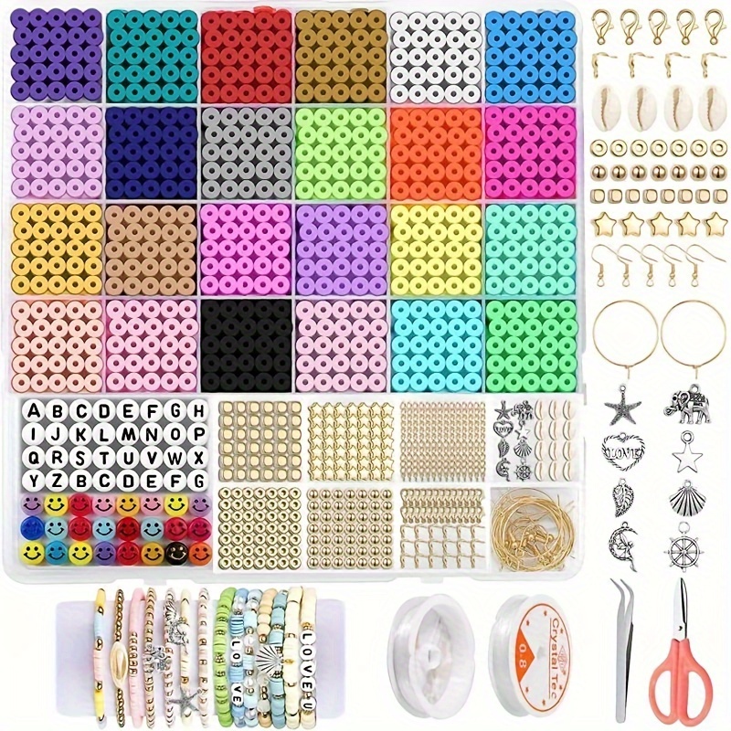150 piezas letra mate de colores DIY abalorios para bisuteria pulseras  collares, Moda de Mujer