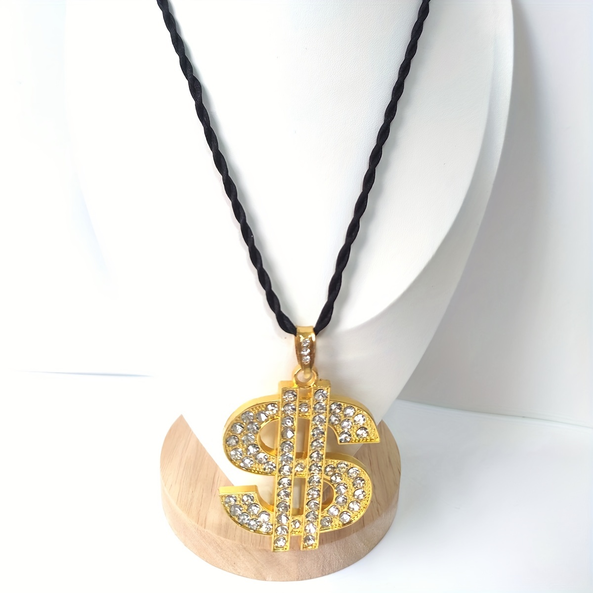 Simulation Golden Dollar Symbol Pendant Necklace