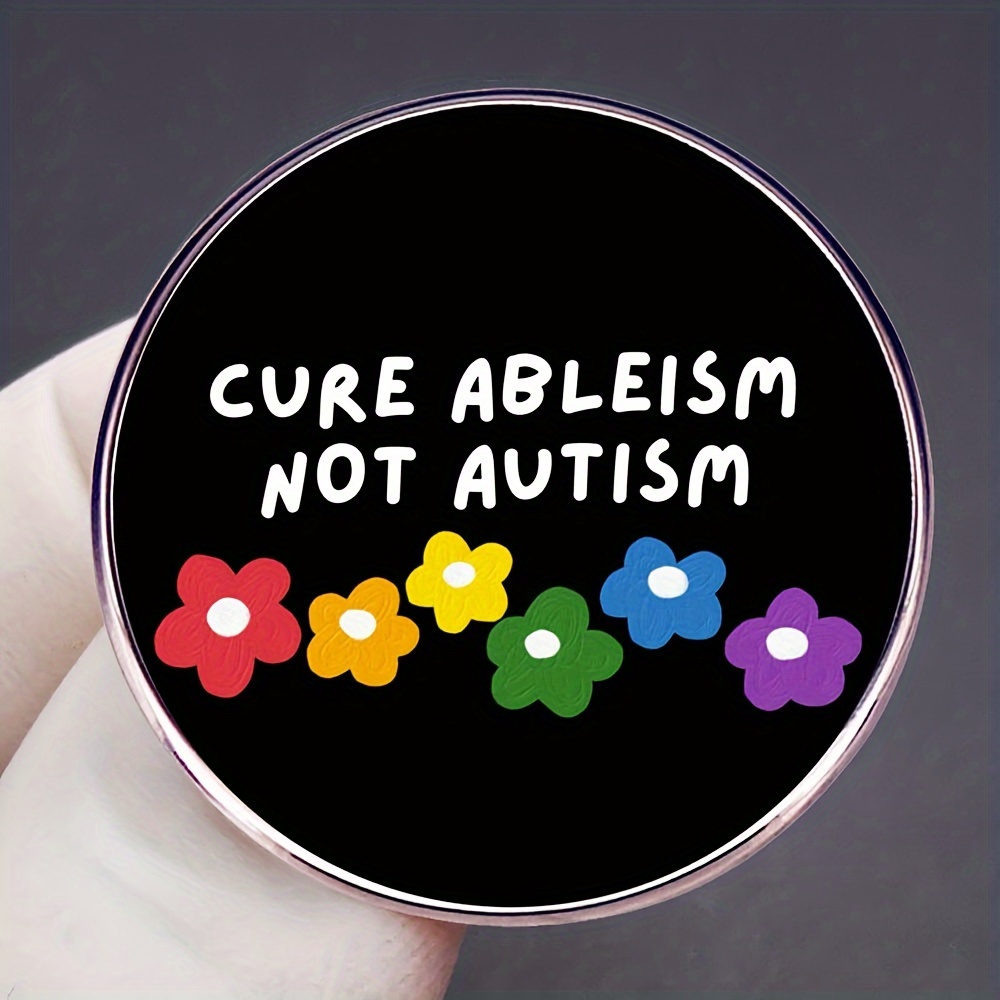 Curable Autism Instead Autism Pin Men Rainbow Sunflower - Temu