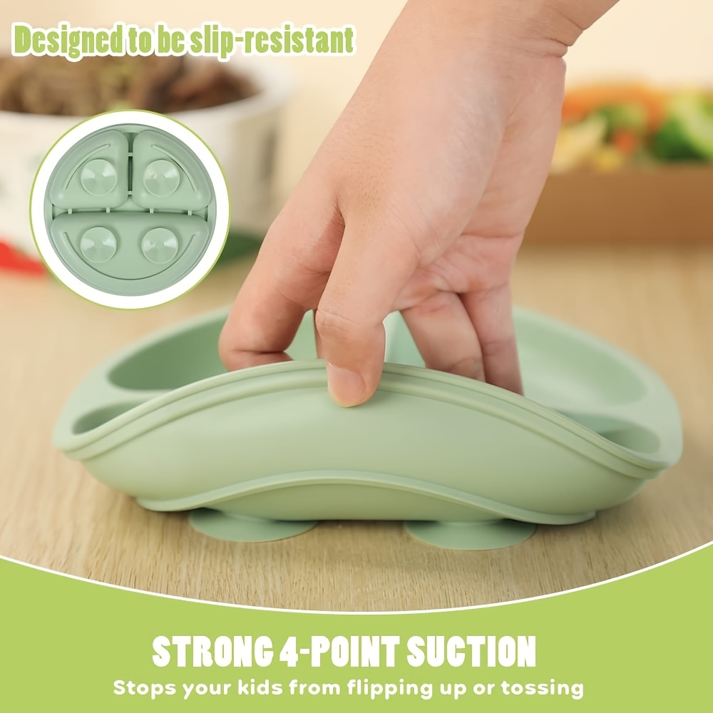 Spill Proof Silicone Suction Bowls for Babies, Strong & Safe Mealtime