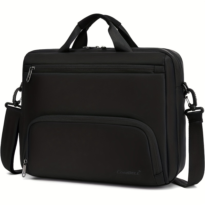  Bolsa para laptop para mujer, bolsa de mano para laptop de 15.6  pulgadas, bolsa de cuero impermeable para computadora, bolsa de mano ligera  de negocios, bolsa de hombro de gran capacidad