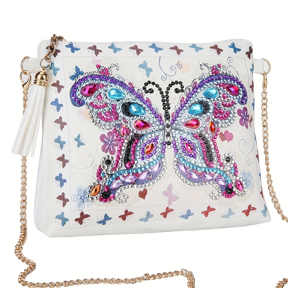 Diamond Painting Craft Art Clutch Purse Bag Kit Butterfly