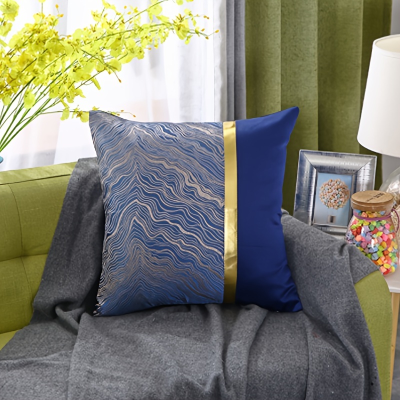 TEMU 1pc Home Decorative Pillowcase Pattern Pillowcase Jacquard Pillowcase Home Decor, , Decor, , Sofa Decor (no Pillow )