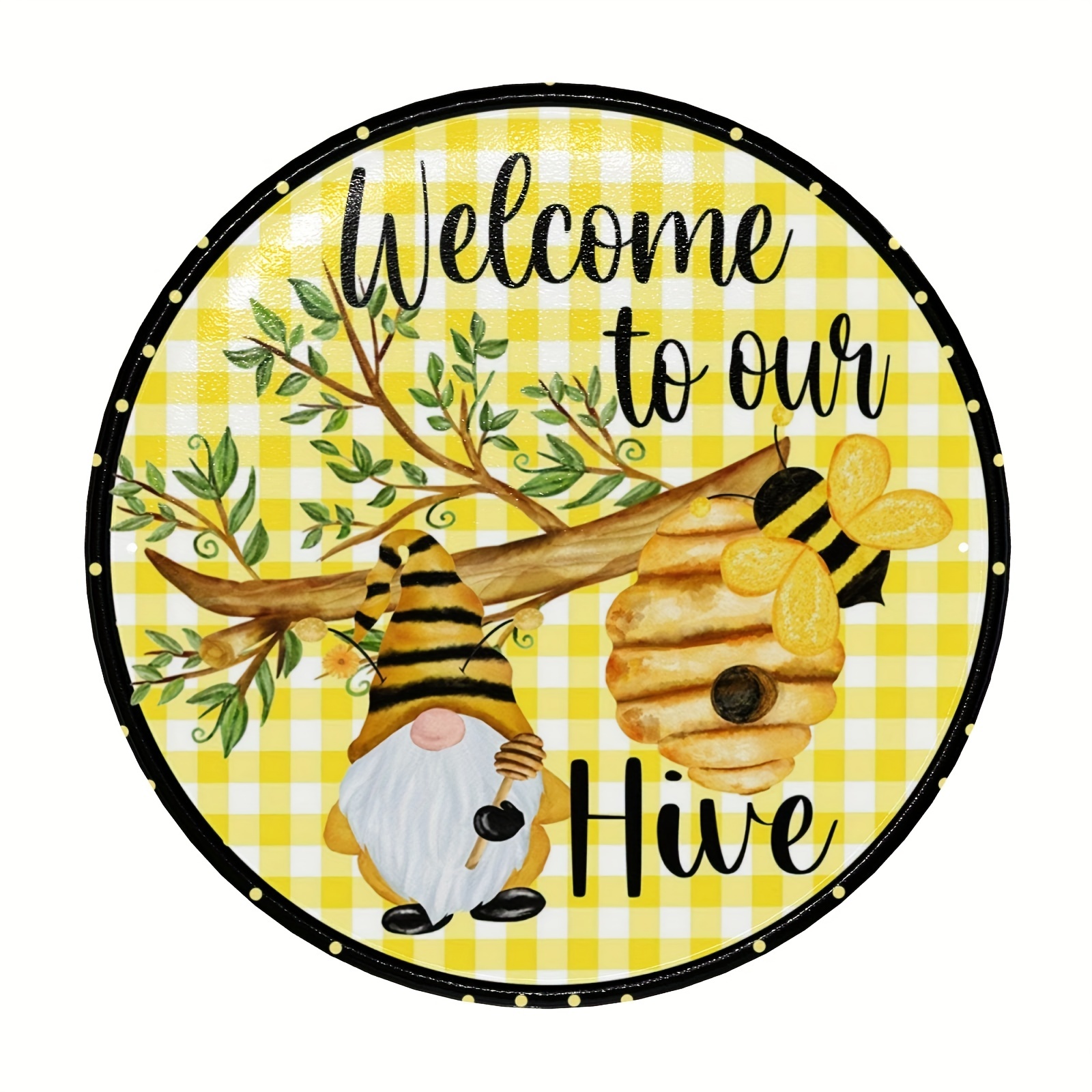 Bee Metal Square Small Sign Retro Sign Funny Decorative Sign - Temu