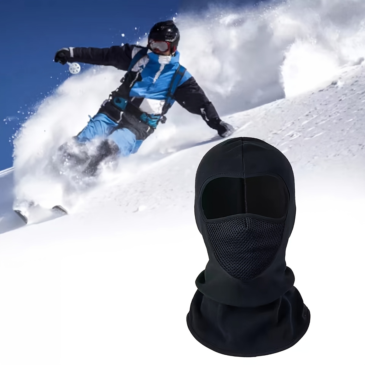  Pasamontañas resistente al viento. Ideal practicar esquí,  snowboard, motociclismo y deportes de invierno. Protección absoluta : Ropa,  Zapatos y Joyería