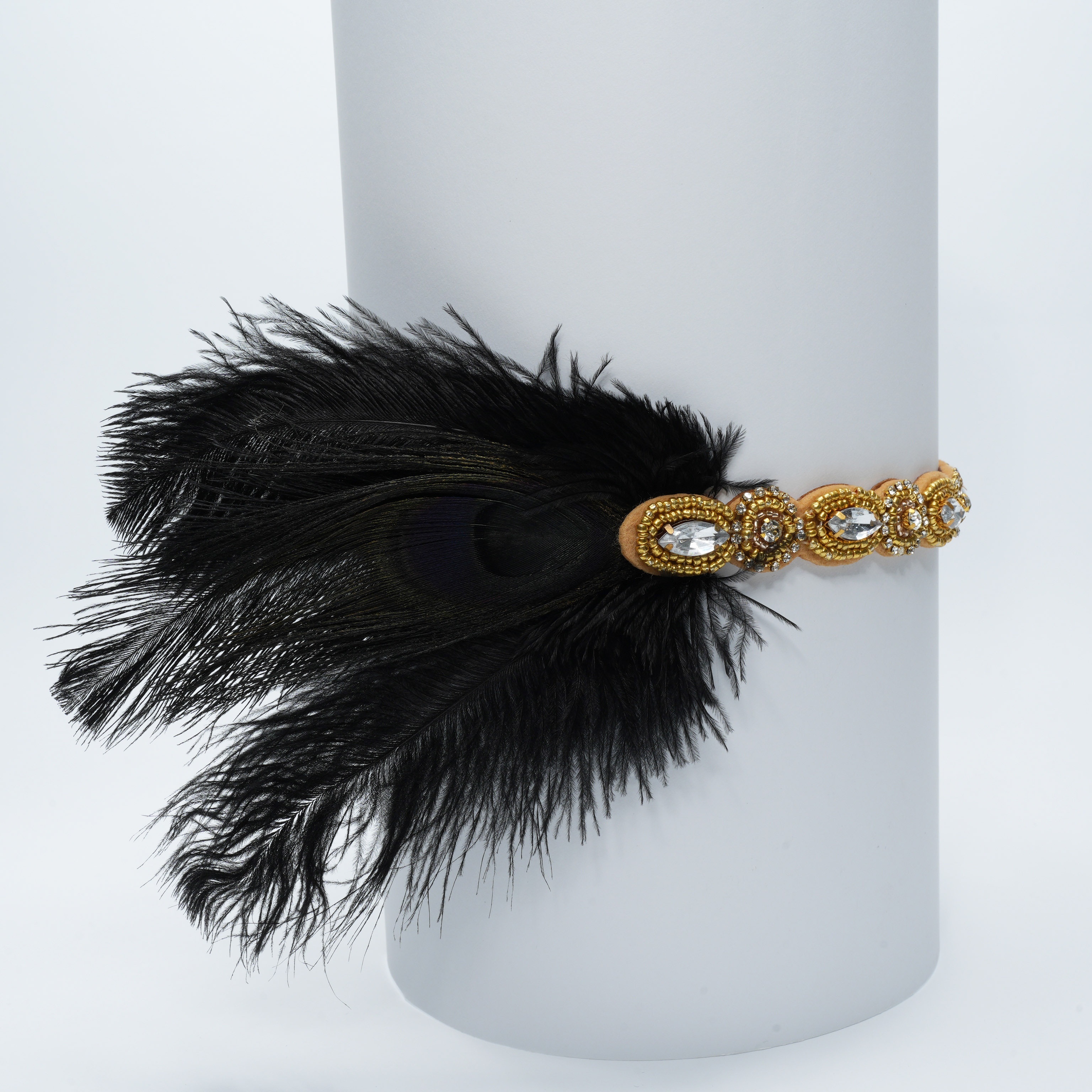 Gatsby Flapper Feather Headband Accessori Anni '20 Copricapo - Temu Italy