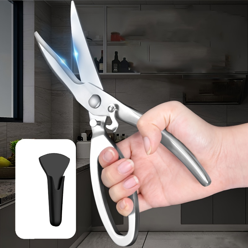Ultra Sharp Stainless Steel Kitchen Scissors For Cutting Chicken Bones And  Heavy Duty Food Preparation - Multifunctional Kitchen Accessory - Temu