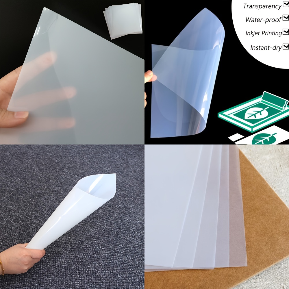 10 Pcs 7 Mil Blank Stencil Sheets, 12 x 12 Inches Mylar Templates Material  for Stencils, Reusable Accetate Sheets for Crafts, Clear Craft Plastic