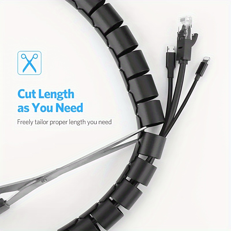 Tube Flexible Cable Management, Flexible Cable Organizer