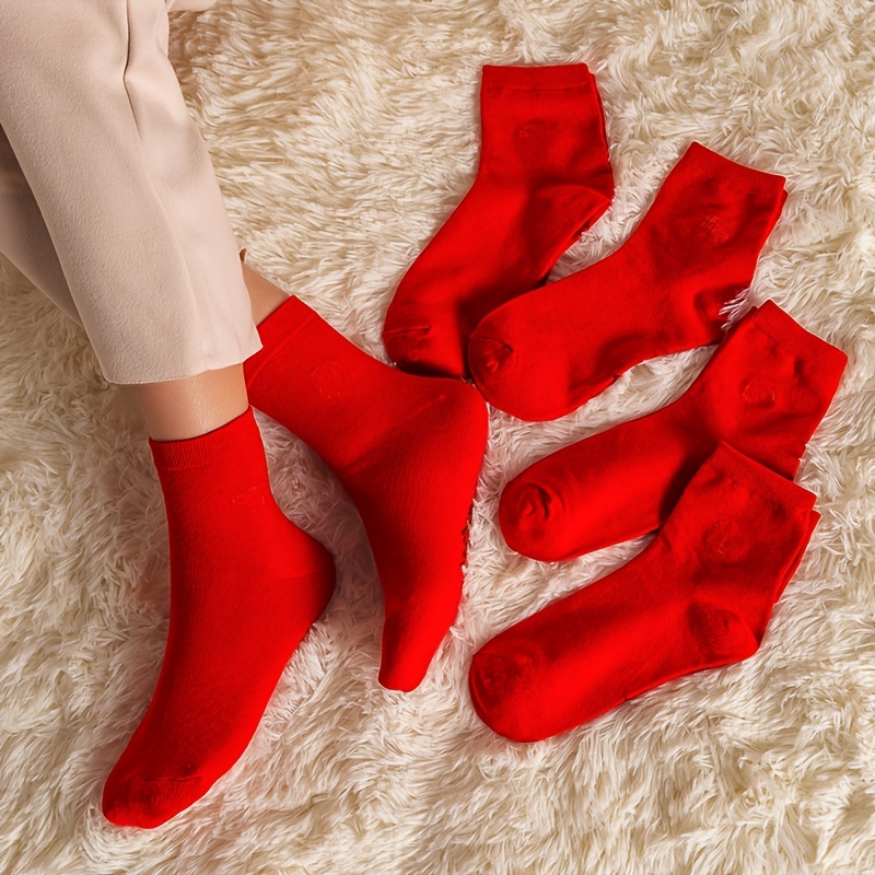 Calcetines Rojos Mujer