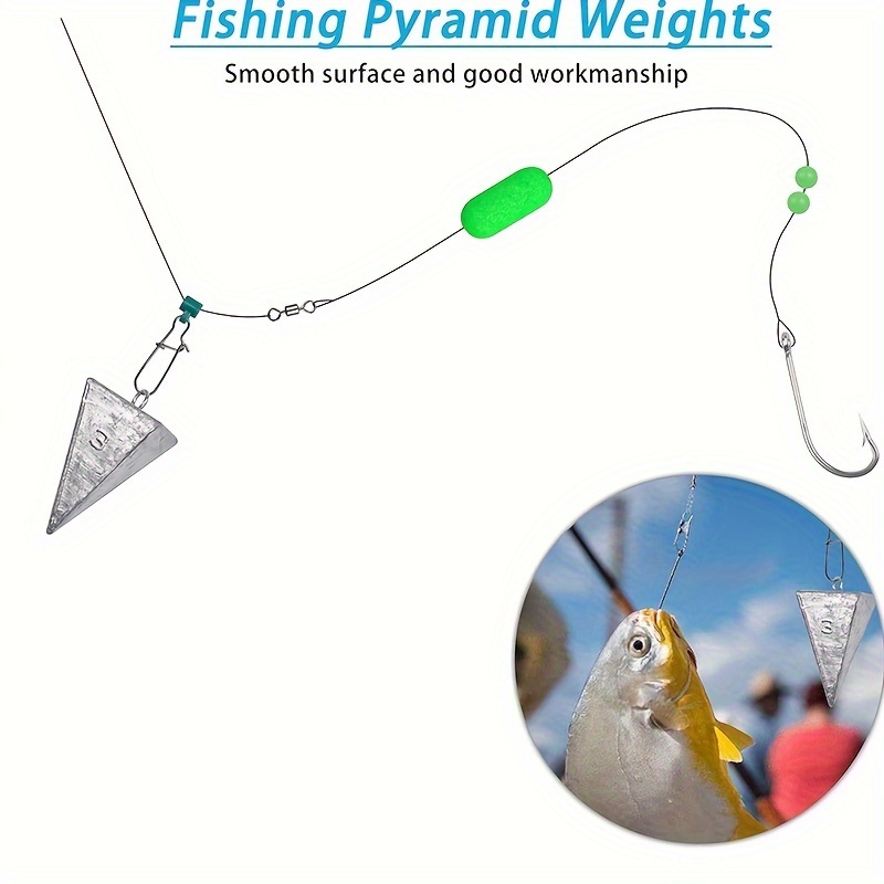 Pyramid Sinkers Surf Fishing Weights Ocean Saltwater Fishing - Temu