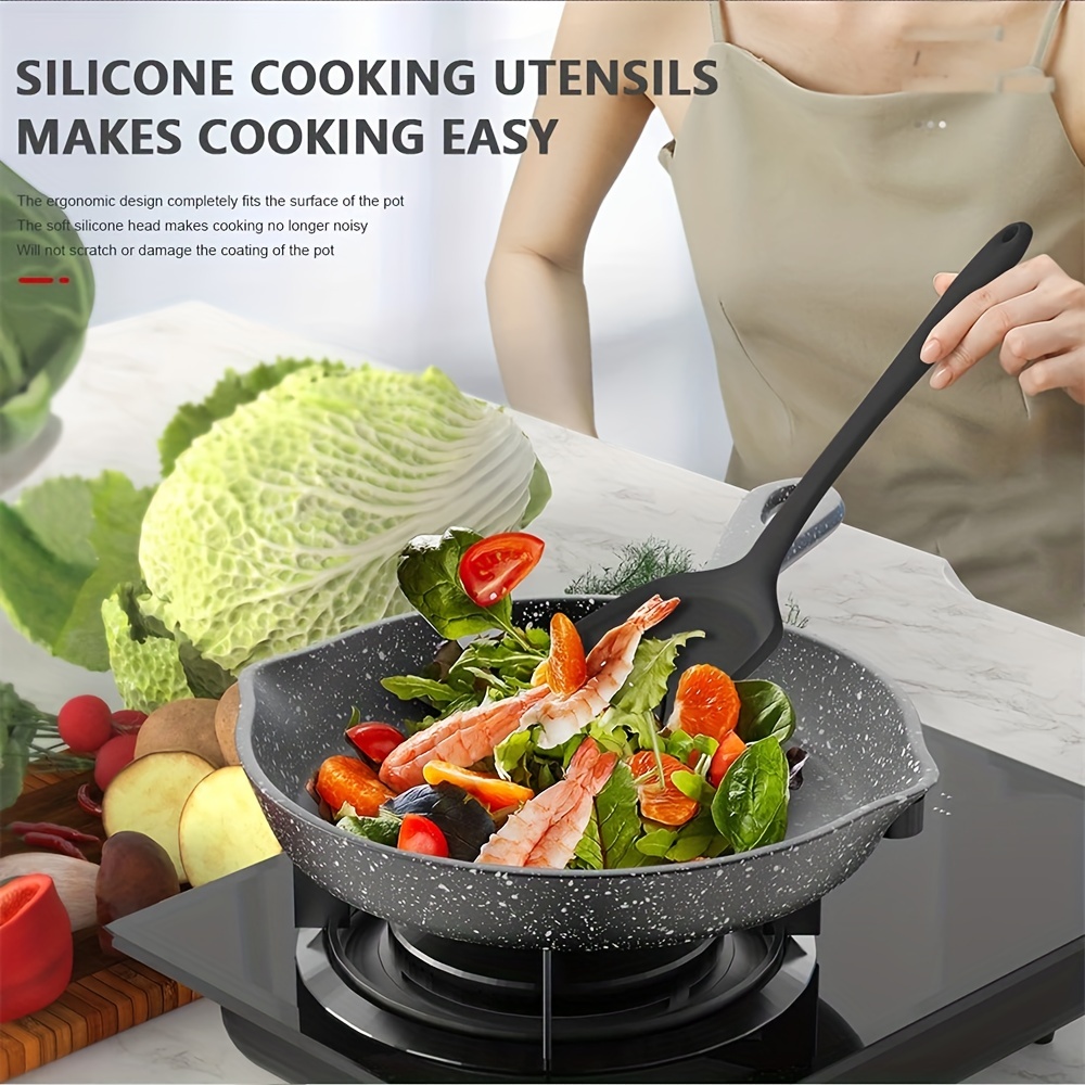 Silicone Cooking Utensils Set 446°f Heat Resistant Kitchen - Temu