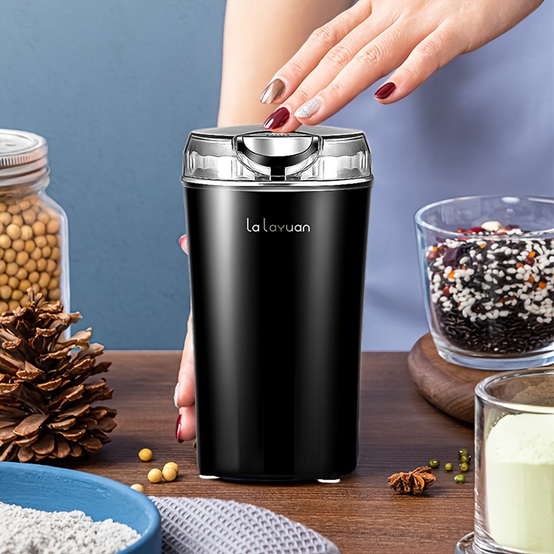 Electric Coffee Grinder Stainless Steel Cup Washable Sharp Knife