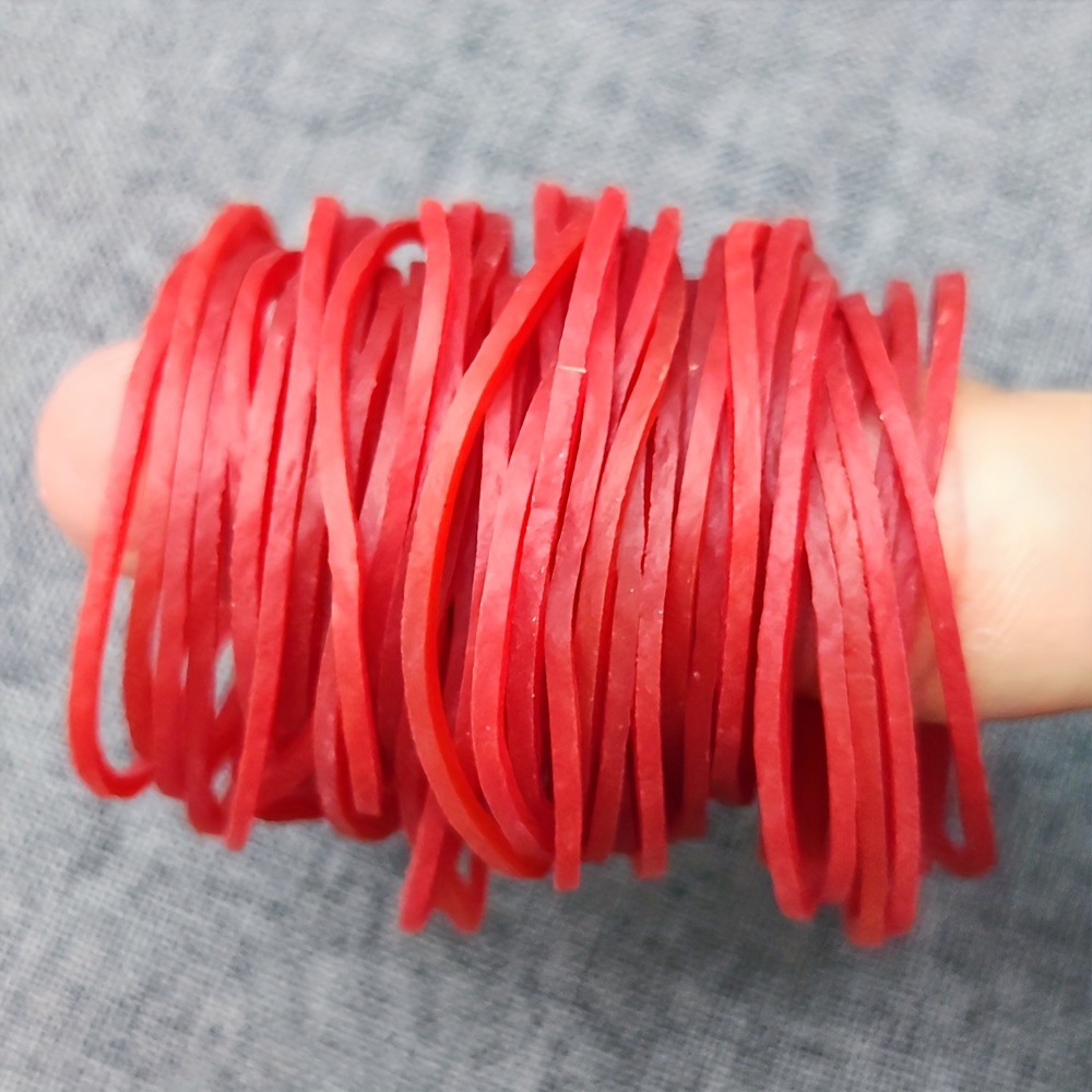 Red Elastic Rubber Bands Stretchable Band Sturdy - Temu