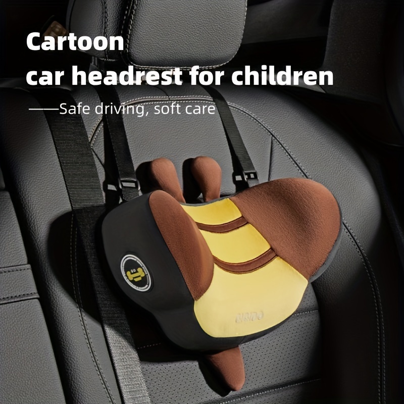 Cartoon Car Neck Pillow Car Headrest Pillow Soft Car Seat Pillow