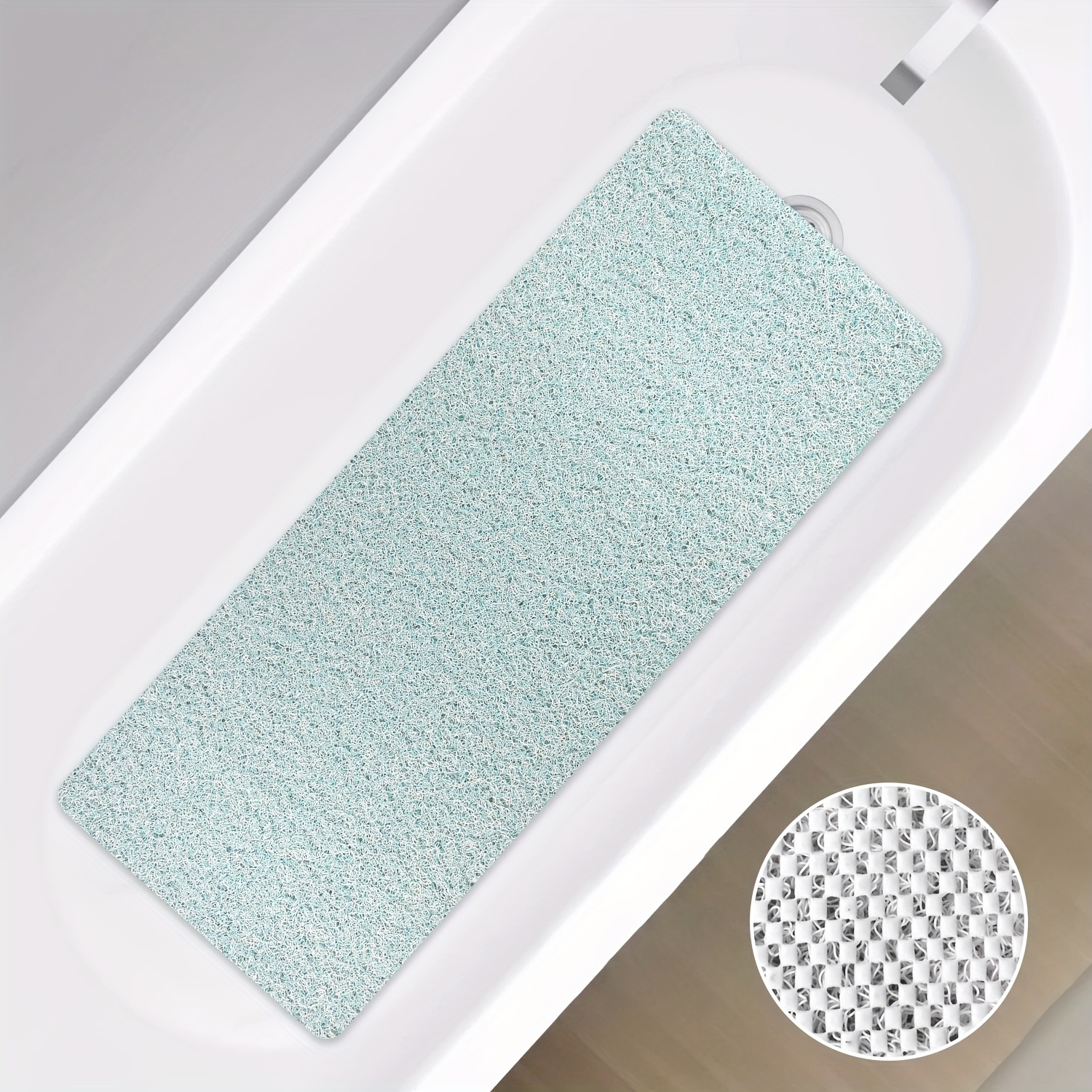Non slip Shower Mats Bathroom Soft Loofah like Texture - Temu