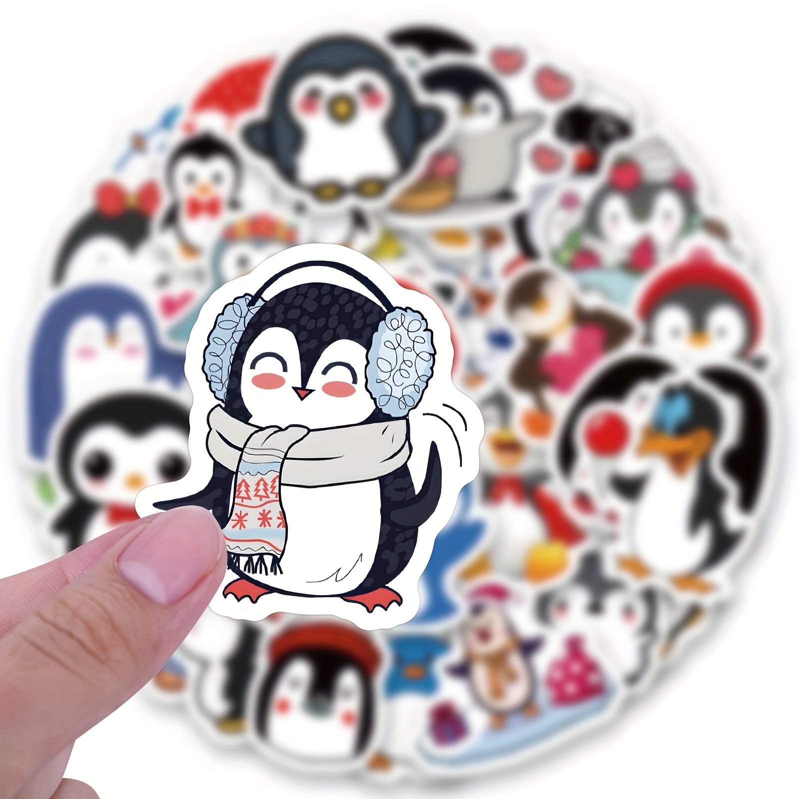 Penguin Stickers Roll, Cute Sticker Pack, Laptop,waterbottle,  Phone,skateboard,guitar,helmet,bike Decor - Temu